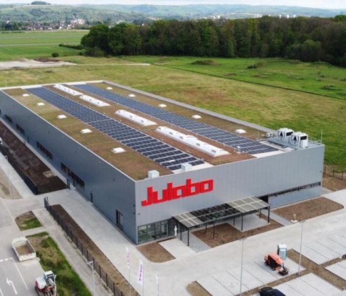 Luftaufnahme des neuen JULABO Produktionsstandorts im startkLahr (Foto: JULABO GmbH)