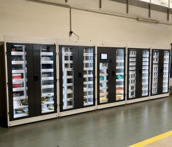 ORSY(R)mat Ausgabeautomaten bei Kannegiesser. (Foto: Herbert Kannegiesser GmbH)