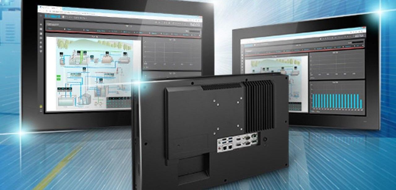 AMC PPC-415W und PPC-421W: Lüfterlose All-in-One Panel-PCs für (Foto: Advantech & AMC)