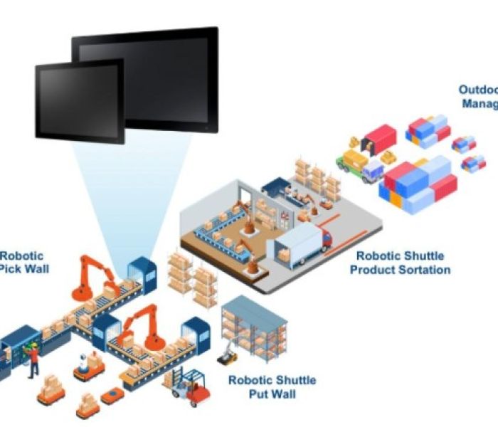 Anwendungsgebiet Robotik für PPC-400W Familie (Foto: Advantech & AMC)