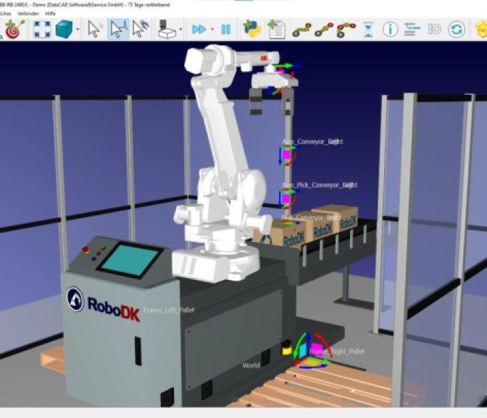 Effizient sparen mit RoboDK in der virtuellen Inbetriebnahme (Foto: DataCAD Software und Service GmbH)