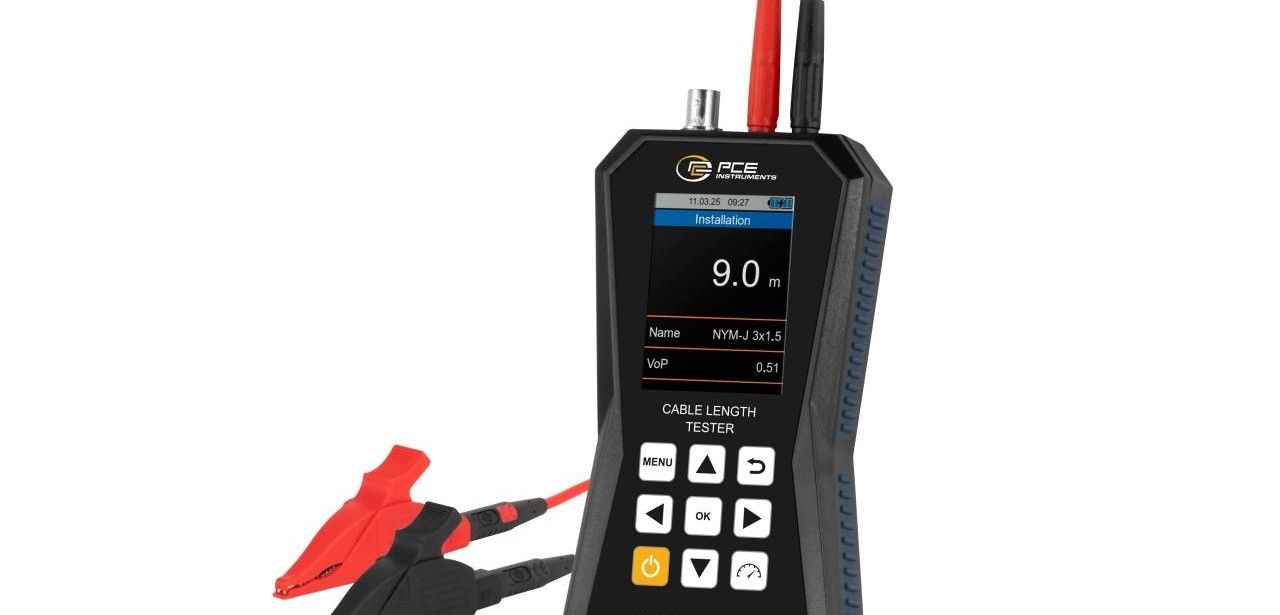 Präzise Kabellängenmessung sichert langfristige ISO/IEC 11801 Konformität und (Foto: PCE Deutschland GmbH)