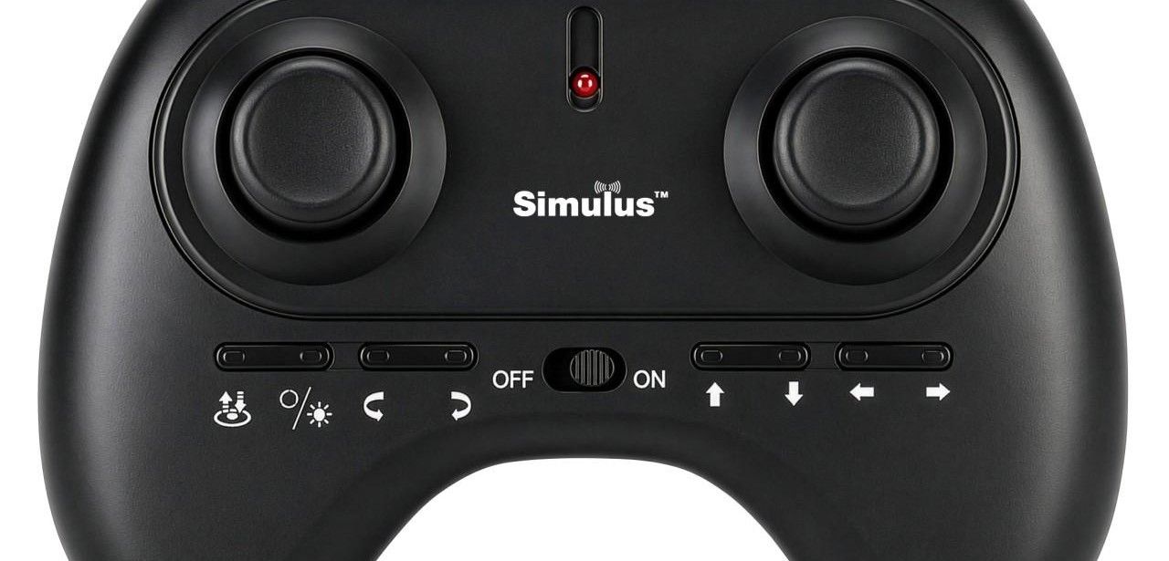 Simulus GH-740 Mini-Kampfjet-Drohne mit RGB-LEDs für beeindruckende Flugshows (Foto: PEARL GmbH)