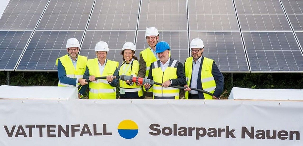 Vattenfall eröffnet Solarpark Nauen mit 46 MWp, zehnjährigem (Foto: Vattenfall GmbH)